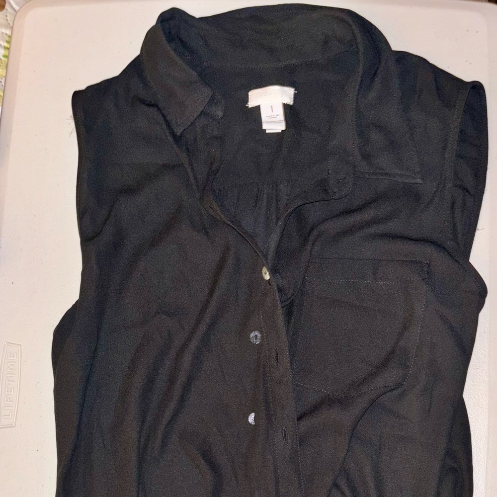 Chico’s sleeveless black top